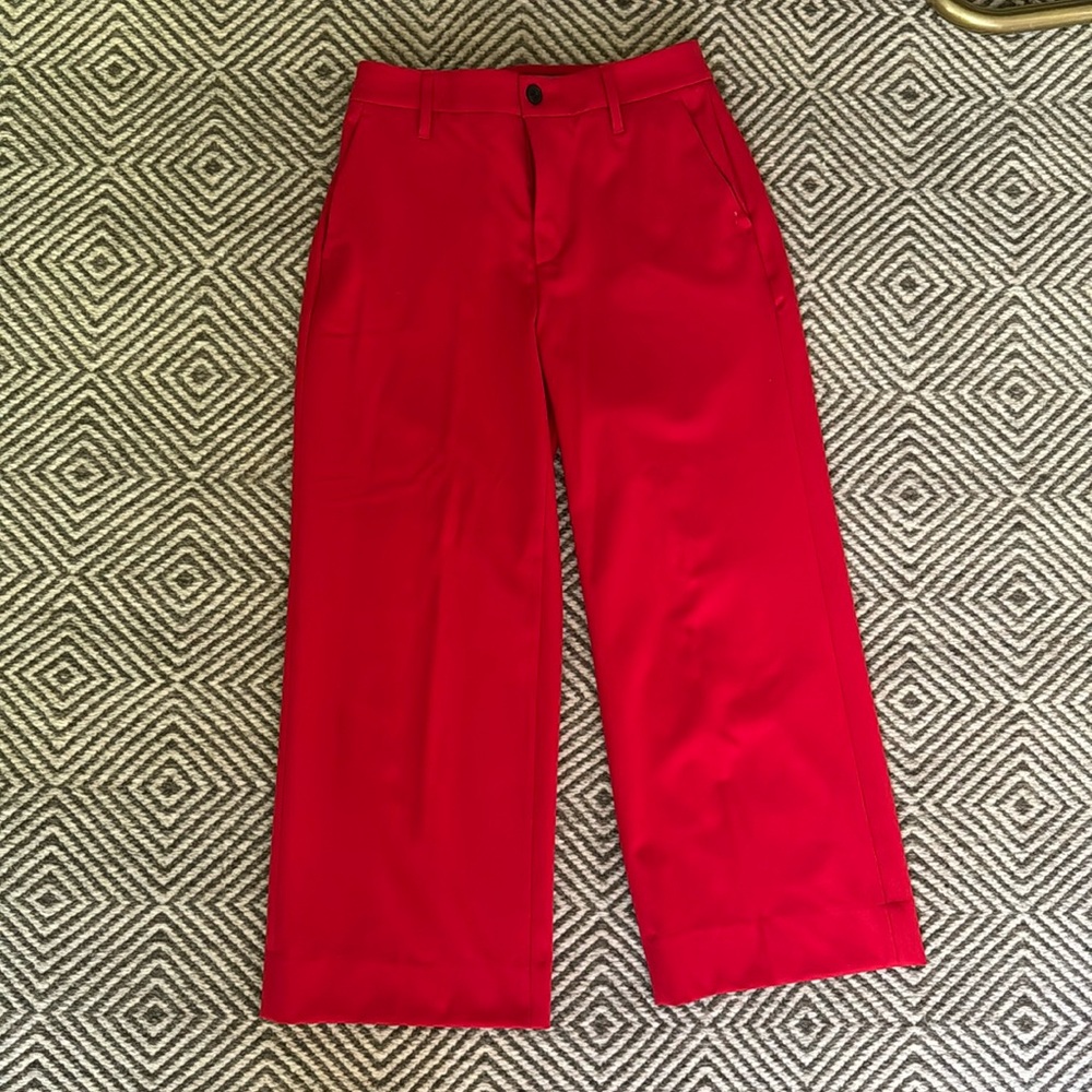 Flared Red Pants - Banana Republic